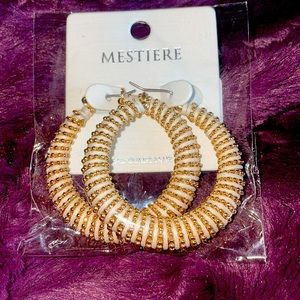 ✨✨GOLD SEED BEED WIRE WRAPPED HOOPS ✨✨